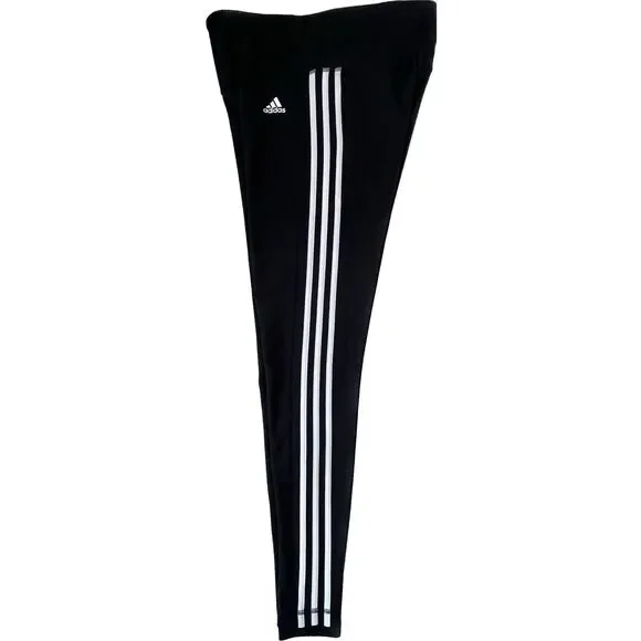 Adidas High Rise 3 Stripe Stretch Women's Leggings (M) - Picture 5 of 6